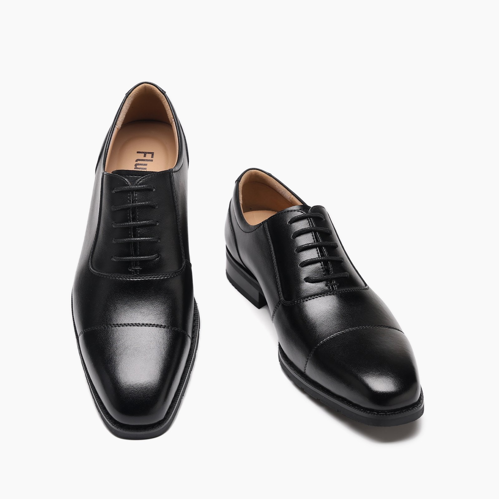 0-8 Flukin 革靴 メンズ ビジネスシューズ ドレスシューズ ストレートチップ 高級紳士靴 本革 内羽根 軽量・防水 高級レザー フォーマル - Image 2