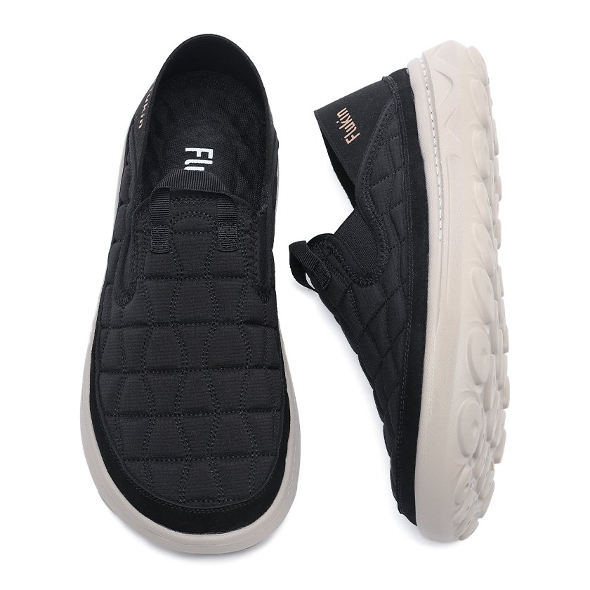 13 Flukin スリッポン&サンダル両用 健歩シューズ 立ったまま履ける 通気性抜群 軽量263g 衝撃吸収EVA底 疲れ緩和 - Image 2