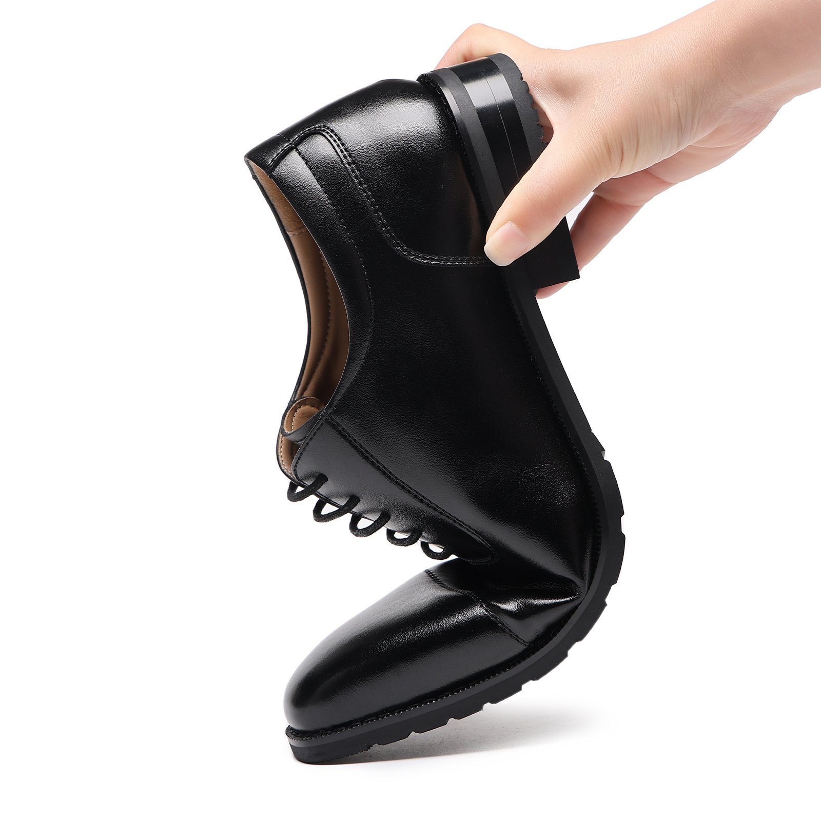 17 Flukin 革靴 メンズ ビジネスシューズ ドレスシューズ ストレートチップ 高級紳士靴 本革 内羽根 軽量・防水 高級レザー フォーマル - Image 8