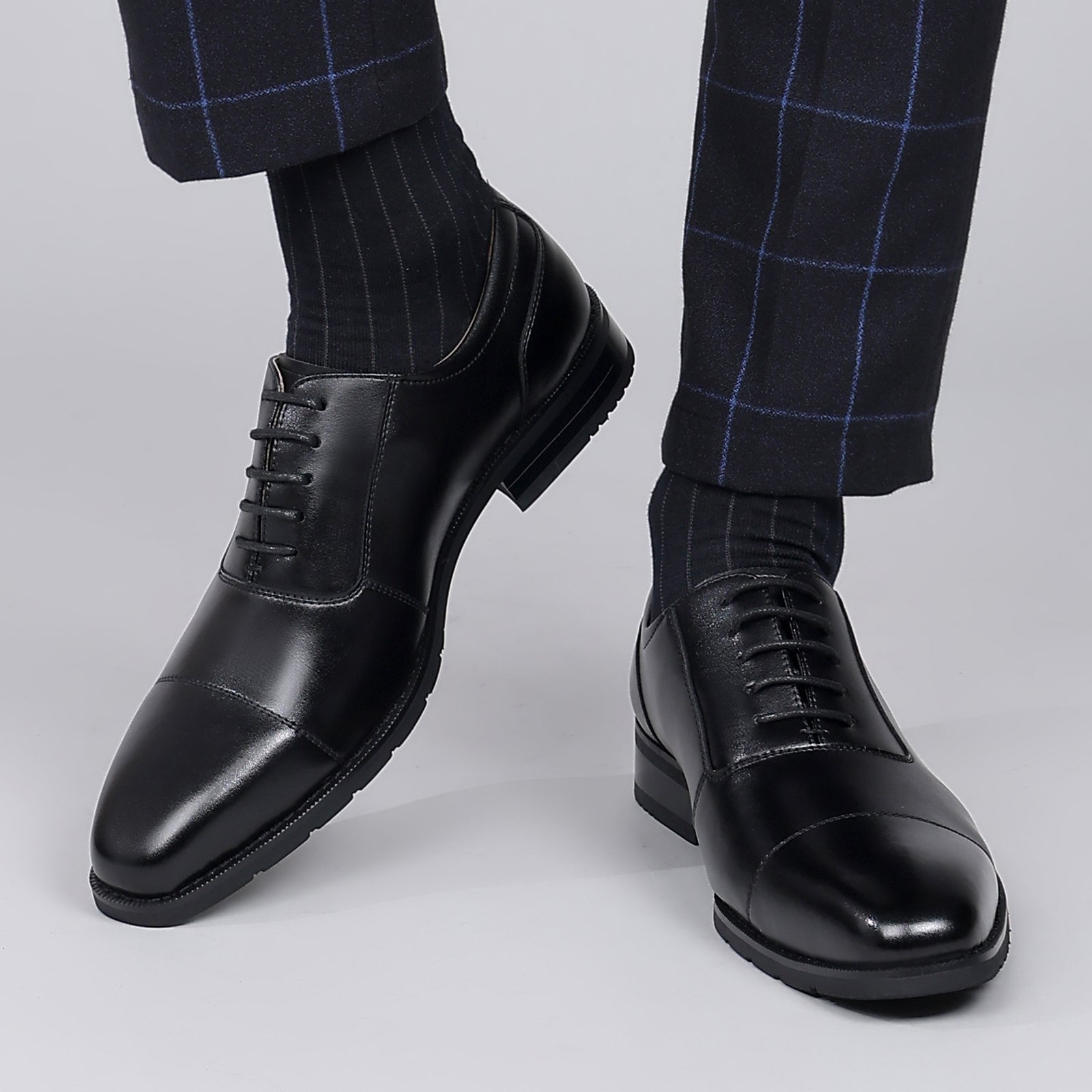 22 Flukin 革靴 メンズ ビジネスシューズ ドレスシューズ ストレートチップ 高級紳士靴 本革 内羽根 軽量・防水 高級レザー フォーマル - Image 10