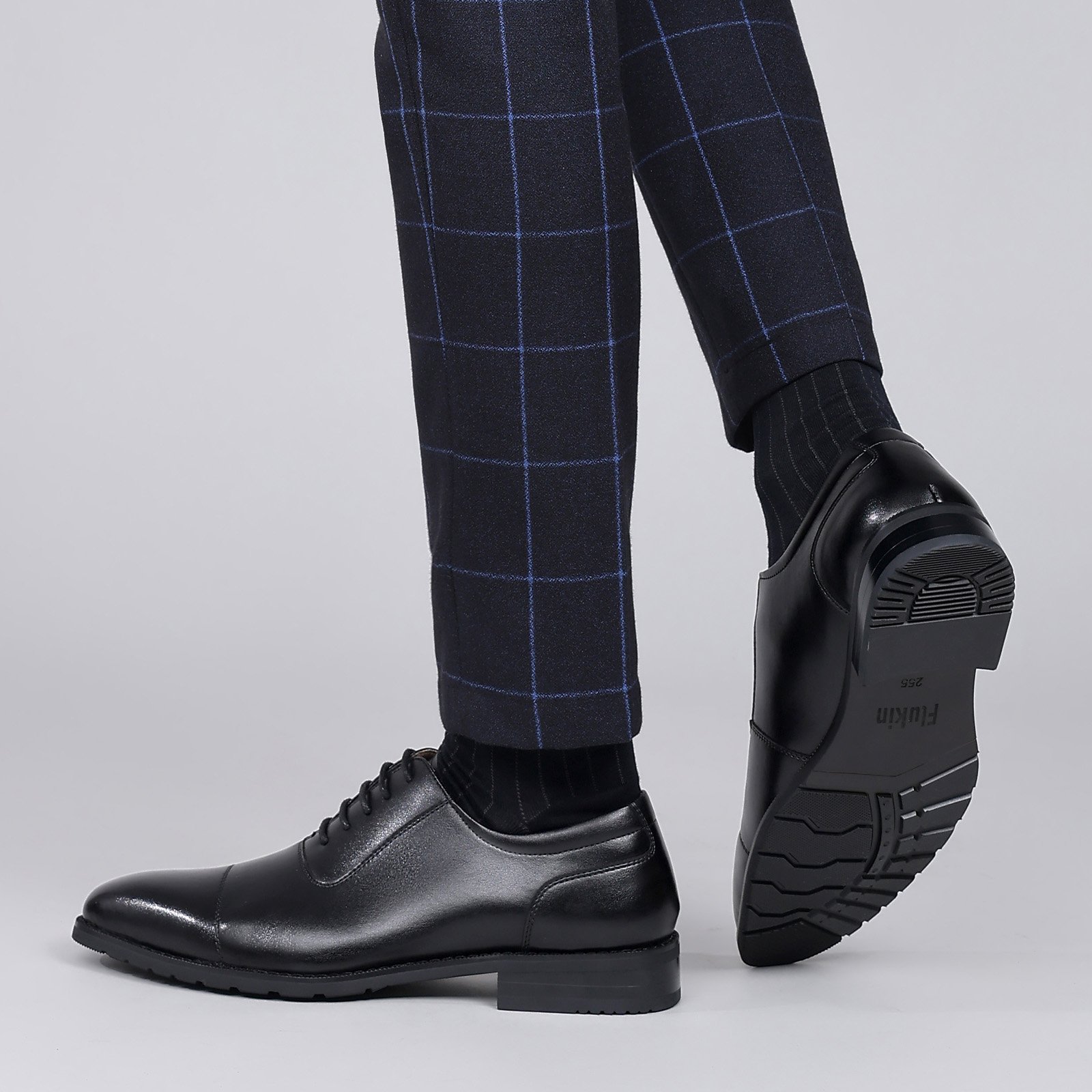 24 Flukin 革靴 メンズ ビジネスシューズ ドレスシューズ ストレートチップ 高級紳士靴 本革 内羽根 軽量・防水 高級レザー フォーマル - Image 11