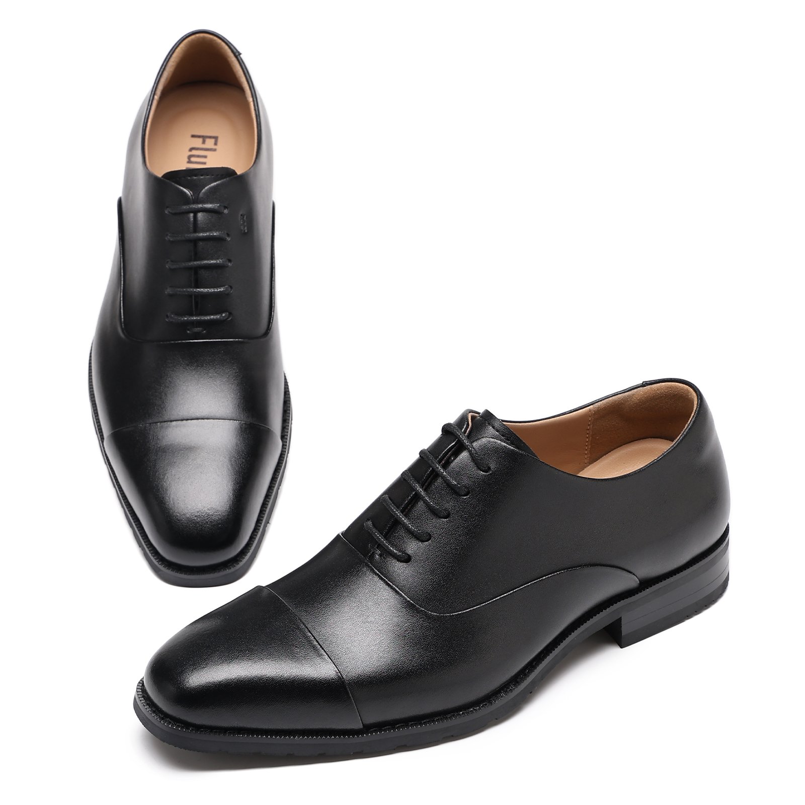 29 Flukin ビジネスシューズ 革靴 メンズ レスシューズ ウォーキング 通気性 紳士靴 歩きやすい 防滑 内羽根 軽量 防水 高級レザー フォーマル - Image 3