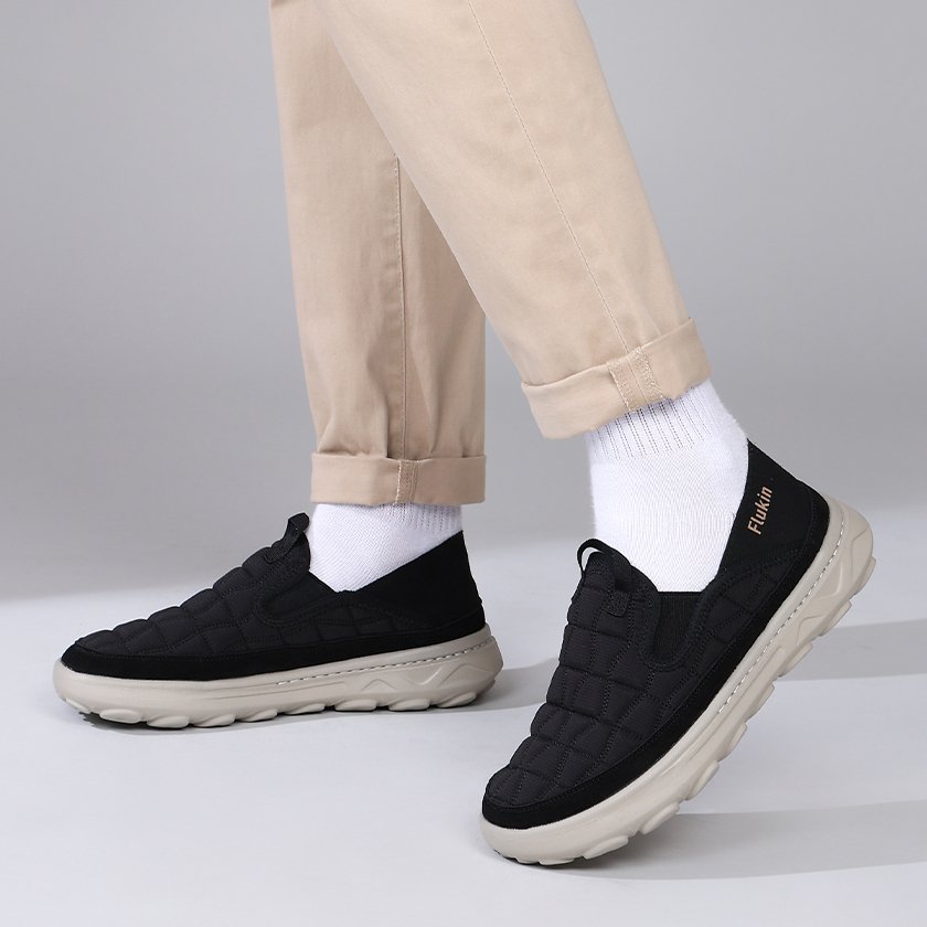 3 Flukin スリッポン&サンダル両用 健歩シューズ 立ったまま履ける 通気性抜群 軽量263g 衝撃吸収EVA底 疲れ緩和 - Image 9