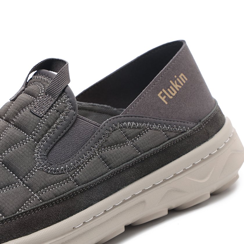 33 Flukin スリッポン&サンダル両用 健歩シューズ 立ったまま履ける 通気性抜群 軽量 衝撃吸収EVA底 疲れ緩和 アウトドア/室内用 男女兼用 - Image 5