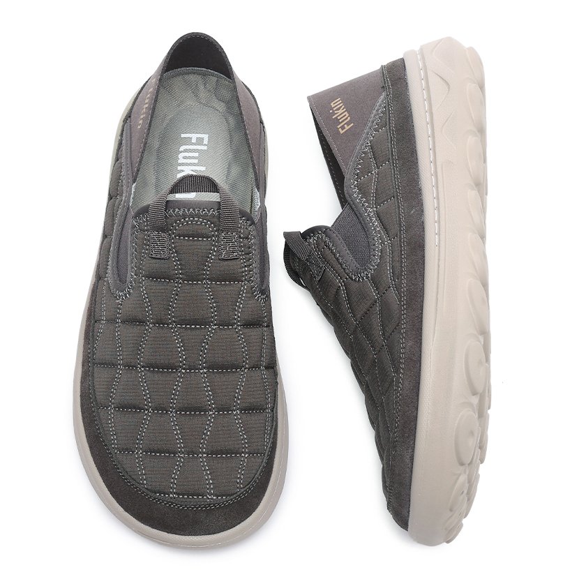 47 Flukin スリッポン&サンダル両用 健歩シューズ 立ったまま履ける 通気性抜群 軽量 衝撃吸収EVA底 疲れ緩和 アウトドア/室内用 男女兼用 - Image 3