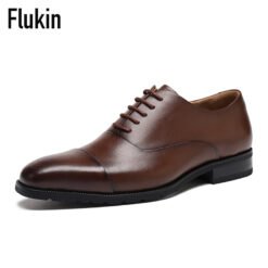 KENPO FLUKIN 防水 通気性 3E幅広 レザー スニーカー 3cmヒール 立体クッション 滑り止め ソール 軽量 柔軟 メンズ レディース オールシーズン対応