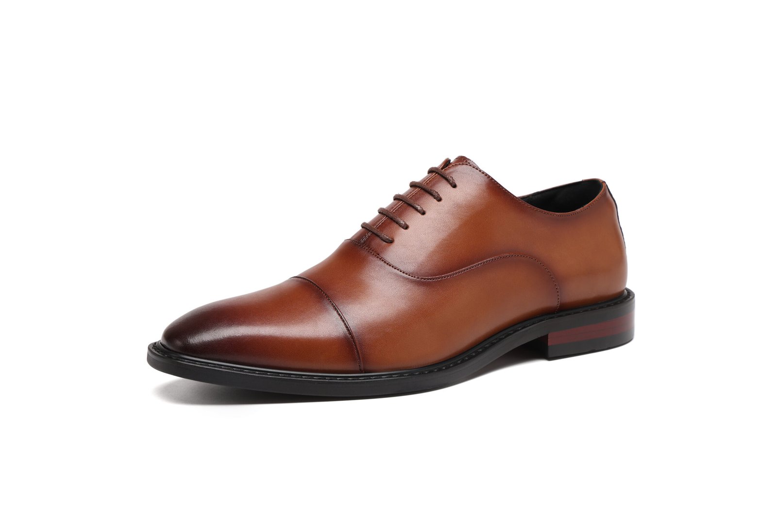 A52A1424 Flukin 防水ビジネス革靴|3E幅広・通気性抜群・滑り止め|疲労軽減クッション搭載 スーツに映える正装シューズ