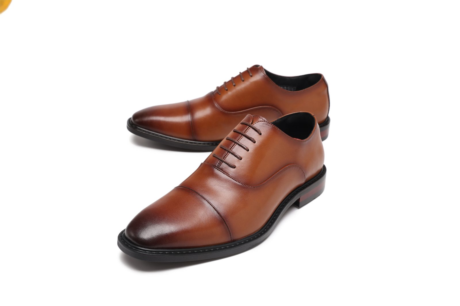 A52A1436 Flukin 防水ビジネス革靴|3E幅広・通気性抜群・滑り止め|疲労軽減クッション搭載 スーツに映える正装シューズ - Image 3