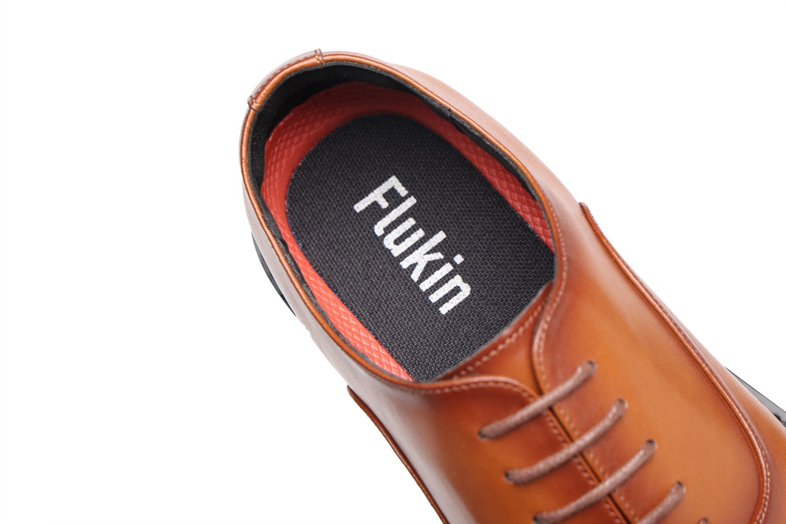 A52A1444 Flukin 防水ビジネス革靴|3E幅広・通気性抜群・滑り止め|疲労軽減クッション搭載 スーツに映える正装シューズ - Image 4