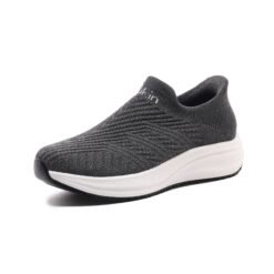 Flukin スリッポン【立ったままスッと履ける ウォーキングシューズ メンズ 快適 紐なし 通勤 歩きやすい 立ち仕事 軽量 カジュアル