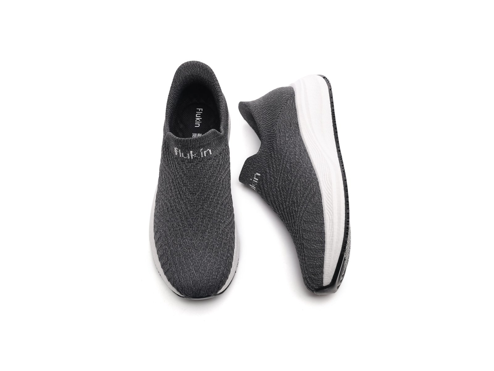 A52A1633 Flukin スリッポン【立ったままスッと履ける ウォーキングシューズ メンズ 快適 紐なし 通勤 歩きやすい 立ち仕事 軽量 カジュアル - Image 3