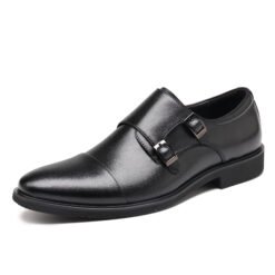 Flukinビジネスシューズ 革靴 メンズ ドレスシューズ 高级紳士靴 軽量 防水 高級レザー フォーマル