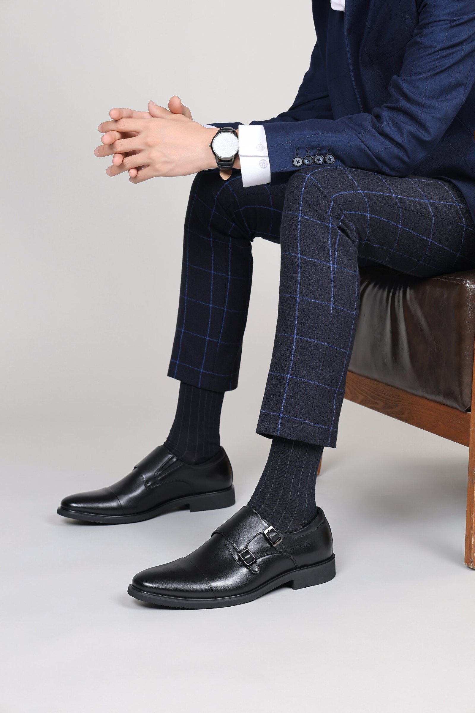 A52A3741 Flukinビジネスシューズ 革靴 メンズ ドレスシューズ 高级紳士靴 軽量 防水 高級レザー フォーマル - Image 8