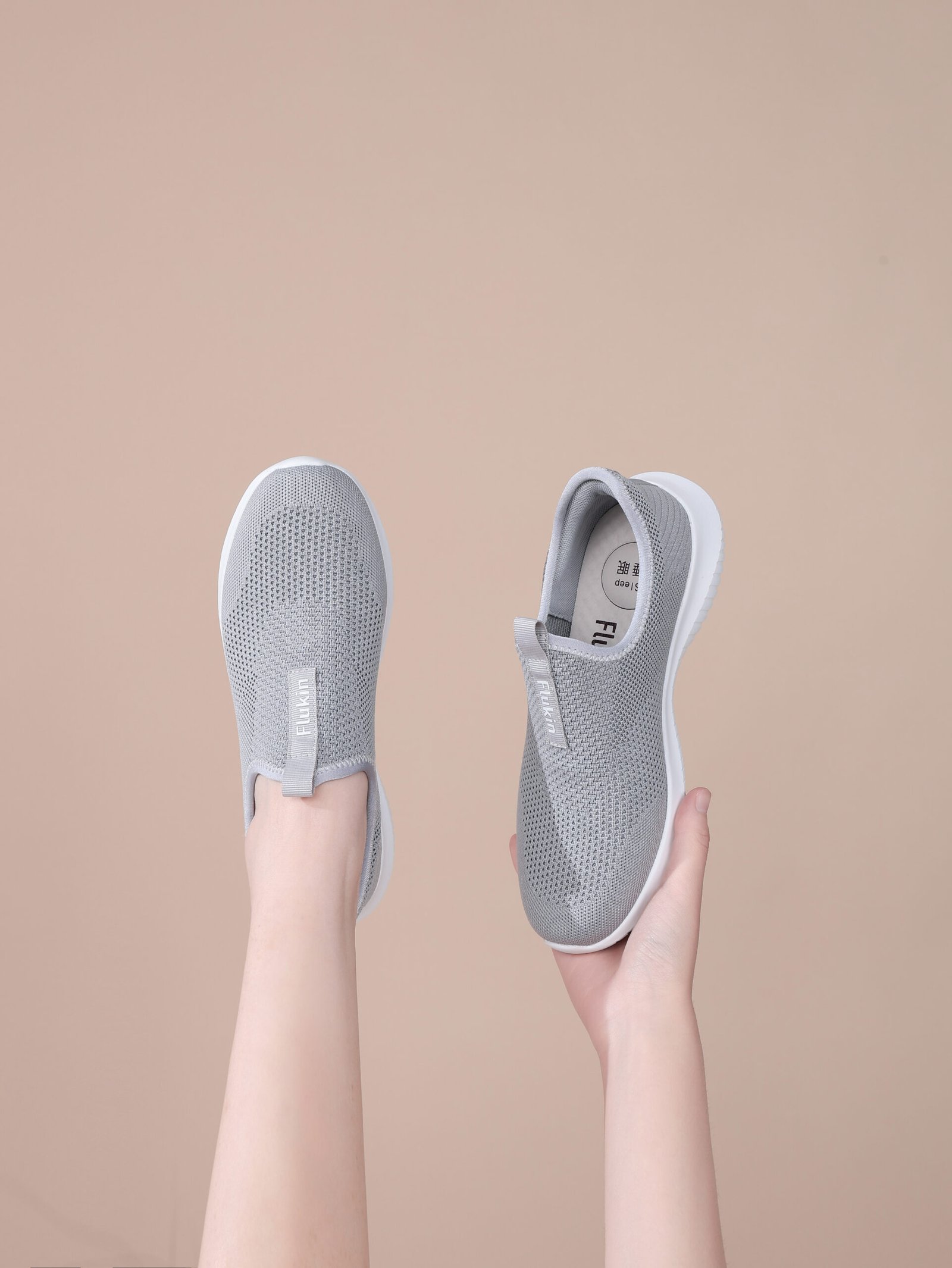 A52A4239 Flukin 軽量ランニングシューズ スリッポン カジュアル スニーカー 通気性 健歩 滑り止め 通勤 春秋夏 歩きやすい カジュアル 立ち仕事 軽量 - Image 2