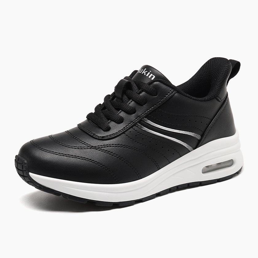 62 Flukin【スリッポン 健歩シューズ】 スニーカー レディース 立ったまま履ける 滑り止め 膝の負担を軽減 ニット素材 紐なし 親孝行ギフト 脱ぎ履きしやすい 疲れにくい スリッポン 快適 軽量 通気性 クッション性 おしゃれ