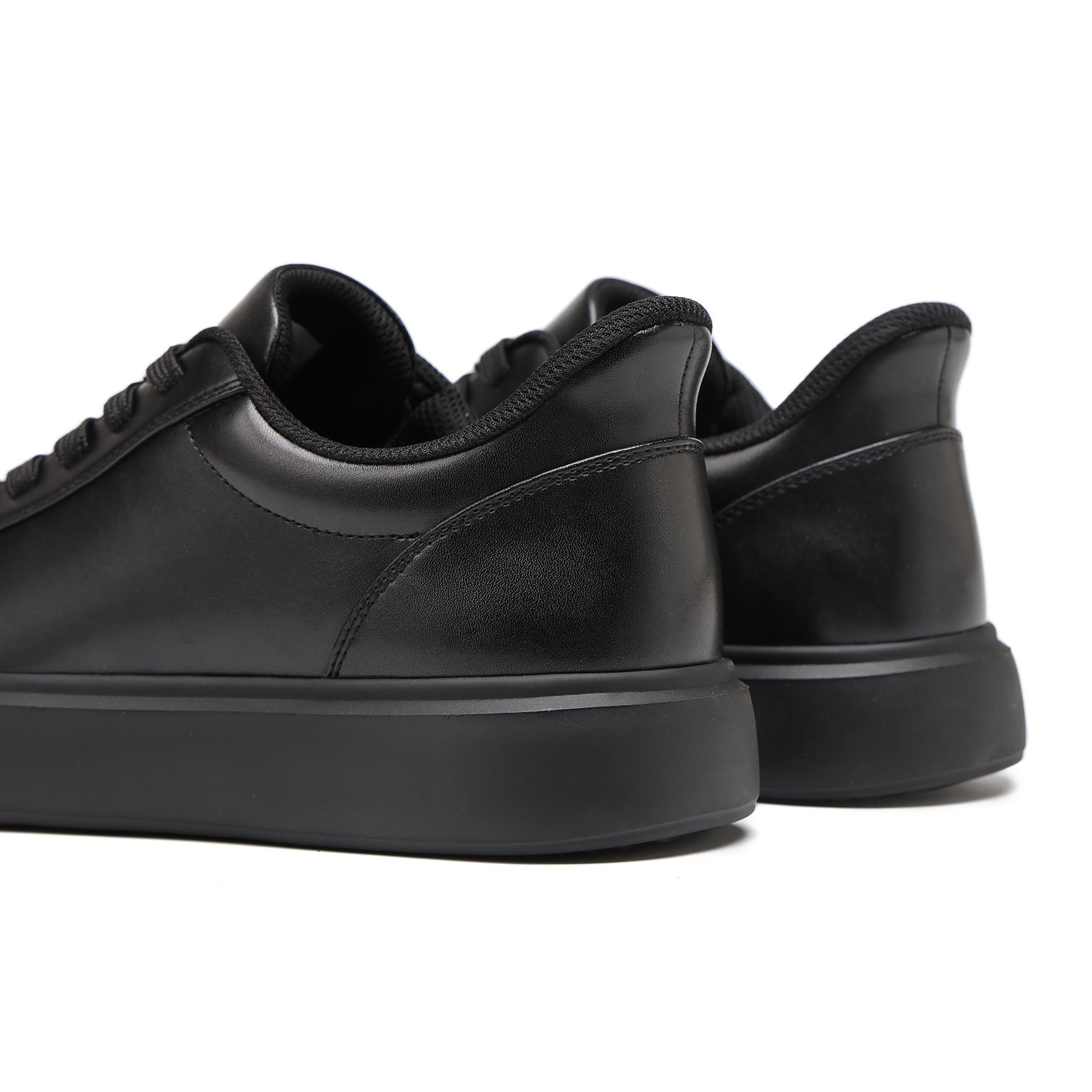 13 Flukin ビジネススニーカー メンズ レザースニーカー メンズ スリッポン ハンズフリー 革靴風 立ったまま履けるスニーカー 軽い 歩きやすい 滑りにくい 90日保証付き スニーカー 黒 白 通勤 大人カジュアル - Image 6