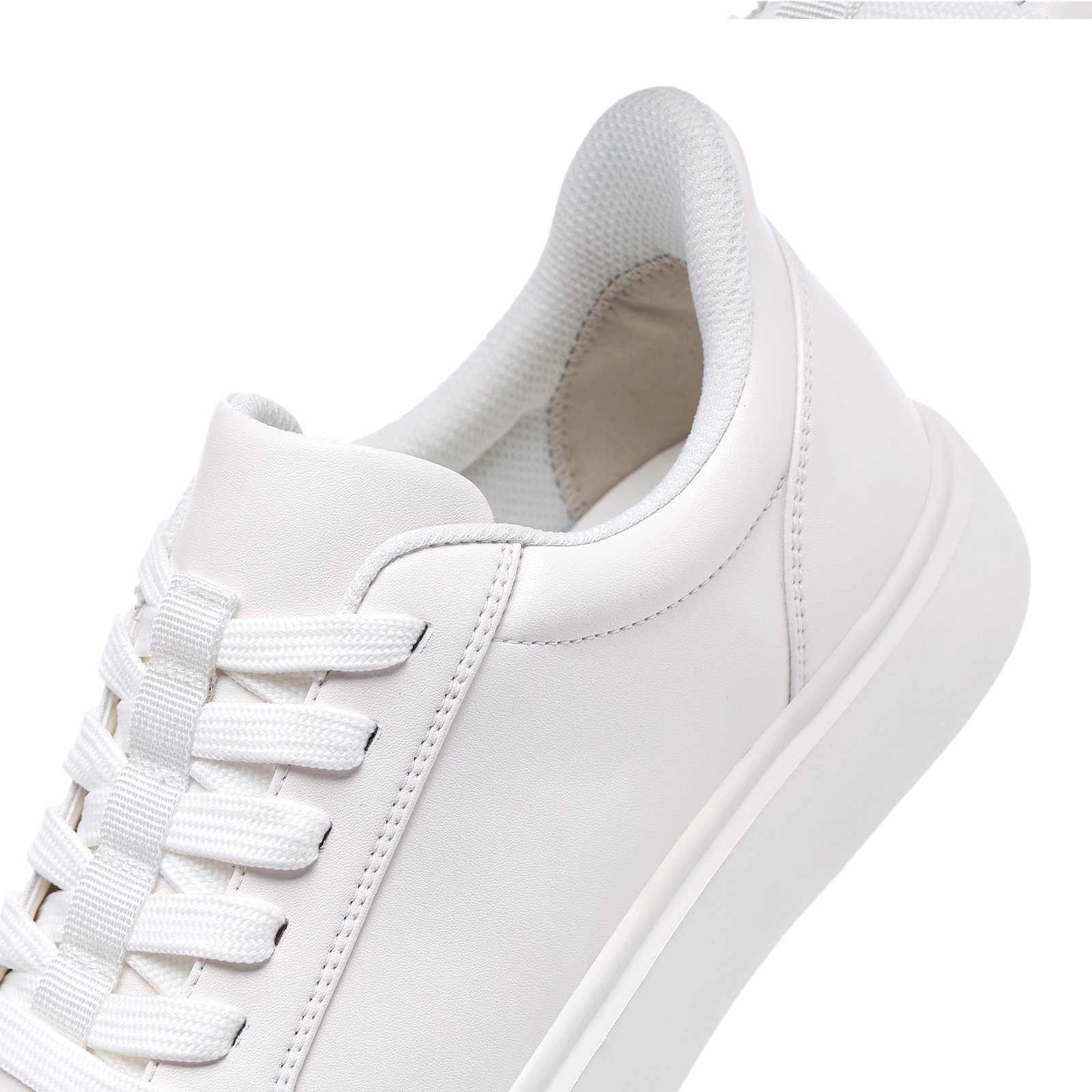 15 Flukin ビジネススニーカー メンズ レザースニーカー メンズ スリッポン ハンズフリー 革靴風 立ったまま履けるスニーカー 軽い 歩きやすい 滑りにくい 90日保証付き スニーカー 黒 白 通勤 大人カジュアル - Image 4