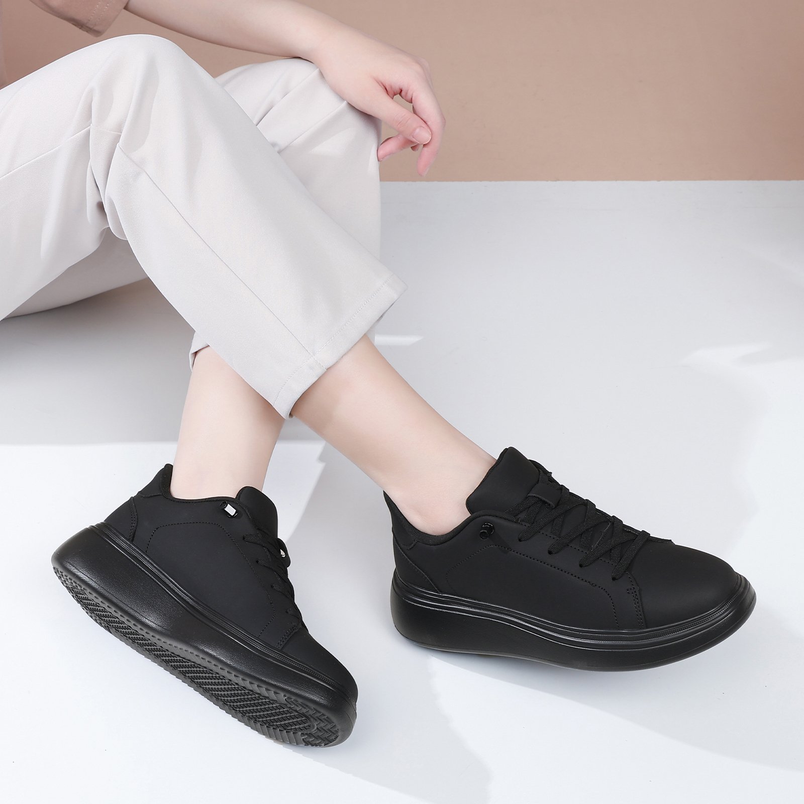 29 Flukin スニーカー メンズ スリッポン メンズ スニーカー ハンズフリー ライフスタイル 軽い 立ったまま履ける 歩きやすい 疲れにくい 滑り止め 健歩シューズ 黒スニーカー - Image 12