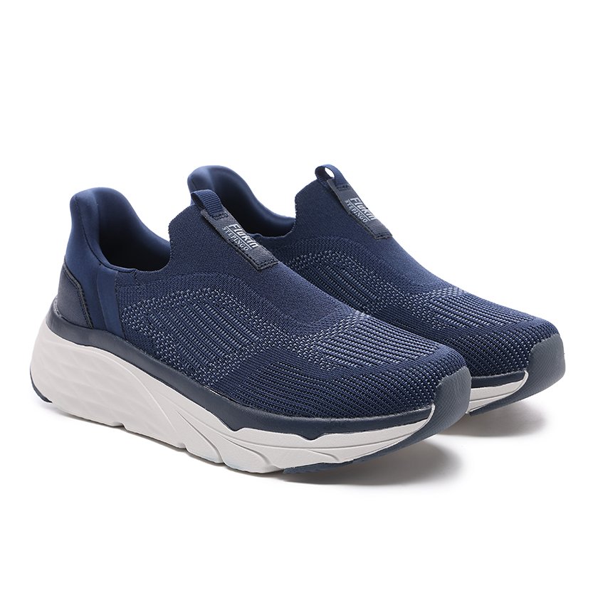 39 Flukin スリッポン 厚底 スニーカー ハンズフリー靴 健歩シューズ メンズ 男 幅広 軽量 通気 衝撃吸収 ウォーキング トレーニングシューズ ジム 立ち仕事 通勤 通学 旅行 立ったまま履ける 滑り止め ニット素材 紐なし ギフト 運動靴 - Image 3