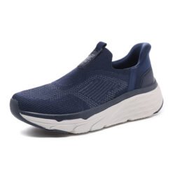 Flukin スリッポン 厚底 スニーカー ハンズフリー靴 健歩シューズ メンズ 男 幅広 軽量 通気 衝撃吸収 ウォーキング トレーニングシューズ ジム 立ち仕事 通勤 通学 旅行 立ったまま履ける 滑り止め ニット素材 紐なし ギフト 運動靴