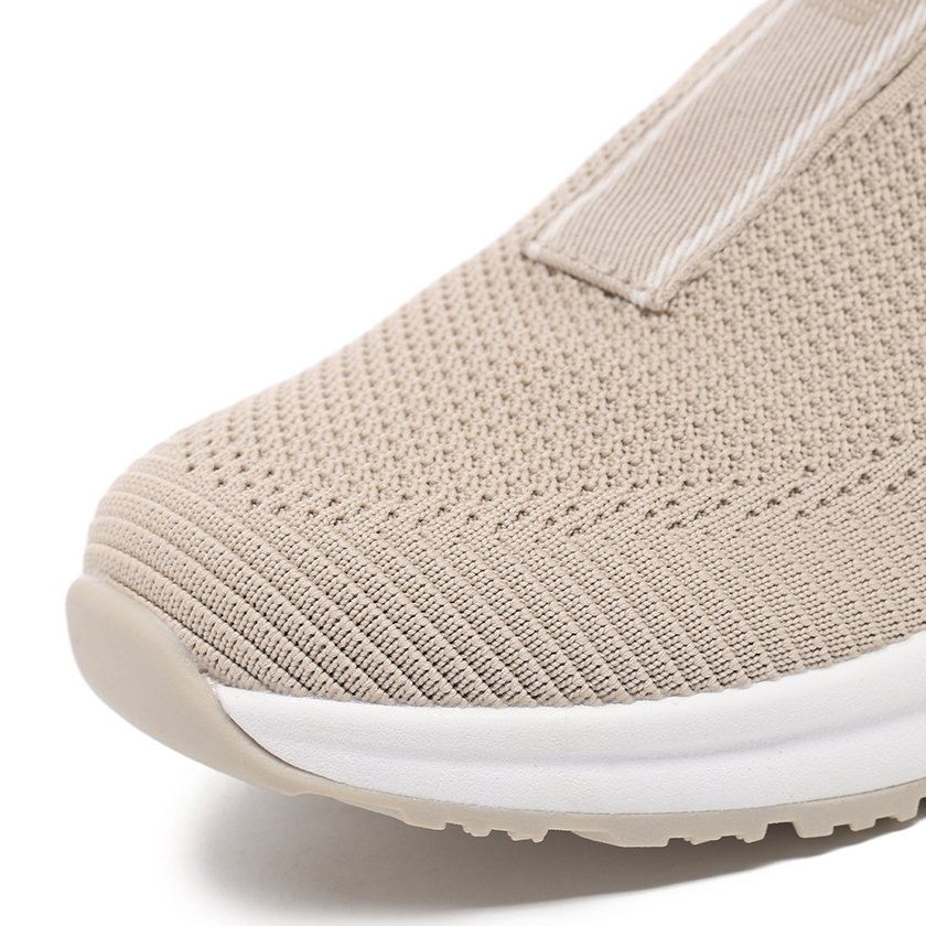 m(15) Flukin スリッポン 健歩シューズ スニーカーハンズフリー靴 レディース ブラック 軽量 通気 幅広 上履き 立ったまま履ける 滑り止め ニット 紐なし ギフト 高齢者 脱ぎ履きしやすい 通勤 歩きやすい プレゼント 春 夏 秋 厚底 - Image 5