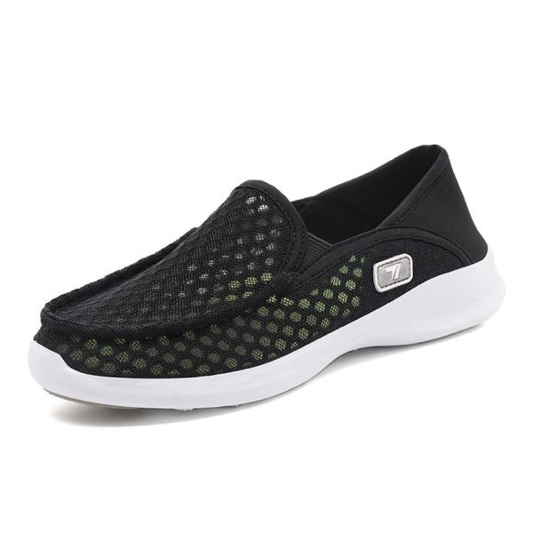 Flukin スリッポン＆サンダル両用 軽量 高通気・高反発で歩きやすい！立ったまま履ける健歩靴 [特典] プロ仕様3枚組インソール付き