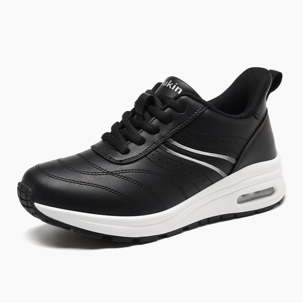 Flukin【スリッポン 健歩シューズ】 スニーカー　レディース 立ったまま履ける　滑り止め 膝の負担を軽減 ニット素材 紐なし 親孝行ギフト 脱ぎ履きしやすい 　疲れにくい　スリッポン　快適　軽量　通気性　クッション性　おしゃれ